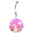 Pink Butterfly Fairy Belly Ring