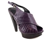 CRISS-CROSS SHIELD PEEP TOE HEEL