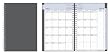 July 2012 - June 2013 Blue Sky Charcoal Weekly/monthly Planner 5 X 8