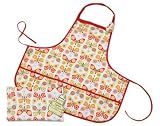 Sugar Booger Kids Apron. Flutterby Collection. Water-proof kiddie apron.