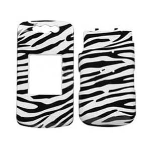 Fits Blackberry 8220 Flip T-Mobile Cell Phone Snap on Protector Faceplate Cover Housing Case – Zebra Skin