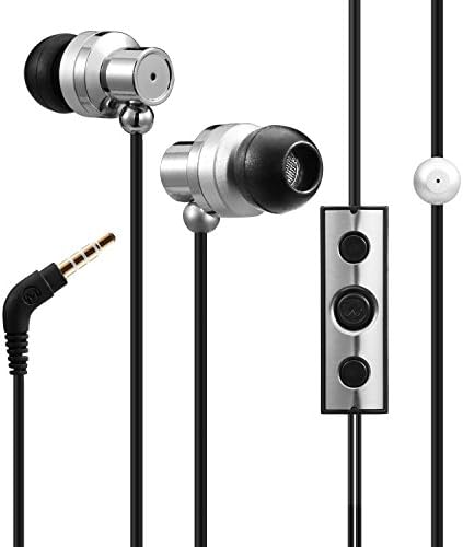 MAXIMO iP-395 In-Ear Noise-Isolating HiFi Earpods Apple iPhone Earbuds Earphones Headphones for iPhone iPad, iPod,Hands Free Calls with 3-Button Remote, Vol, Built-In Mic