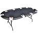 Poker table with Folding legs and Suited Padded Rail - Casino Supplies Folding Leg Poker Table