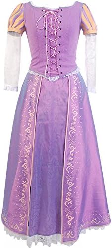 Princess Rapunzel Dress Costume Halloween Cosplay Small