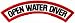 Open Water Diver Chevron Patch Embroidered Iron On Scuba Diving Emblem Souvenir