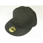 New Era Pittsburgh Pirates Basic Black Black 59Fifty Size 7 1/8