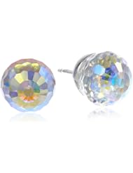 Sterling Silver Colored Swarovski Crystallized Elements Studs