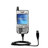 Gomadic for the PalmOne Treo 700w - Classic Straight USB Cable for the PalmOne Treo 700w with Power Hot Sync and Charge capabilities - Gomadic Brand w/ TipExchange Technology