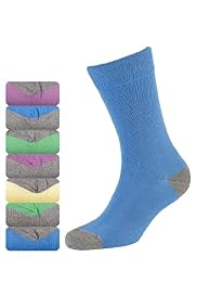 7 Pack of Cotton Rich Freshfeet™ Contrast Heel & Toe Socks with Silver Technology