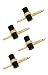 14K Yellow Gold Black Onyx Cylinder Shirt Stud Set-89754