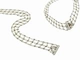 Tiny Seed Pearl Bracelet Wrapped in Platinum by Lucie Campbell
