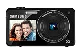 Samsung St700 Digital Camera Black 16mp 5x Optical Zoom 18 Inch Front 3 Inch Rear Touch Lcd