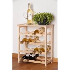 Weinregal Weinst�nder Flaschenregal Holz f�r 16 Flaschen