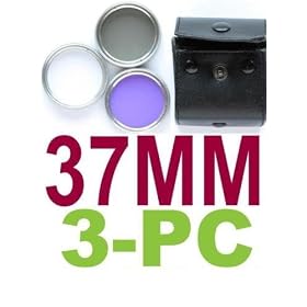 NEEWER® 37mm Lens Filter Kit PL+UV+FD for Sony & JVC Camcorders 37mm