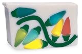 Primal Elements - Christmas Lights Handmade Vegetable Glycerin Bar Soap (Apples and Cinnamon Scent) - 6.8 oz.