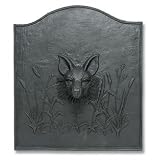 Minuteman Fox Fireback - Black Powdercoat - Heavy Duty Cast Iron