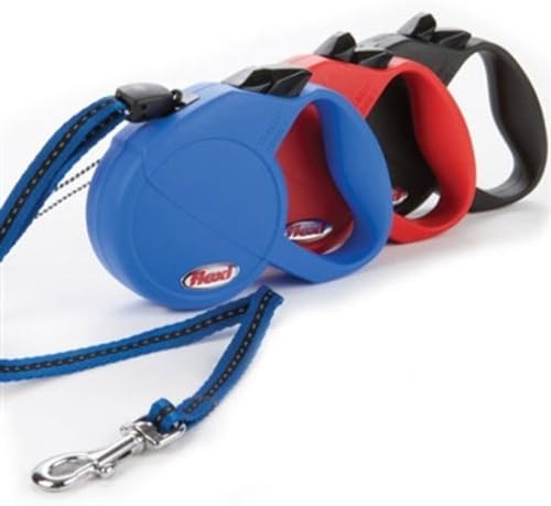 Flexi Explore Retractable Leash Small 26-Feet Supports up to 26-LB, Blue/Gray