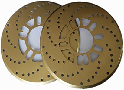Smilar Universal Aluminum Disc Brake Racing Cover Drum 2pcs (Gold)