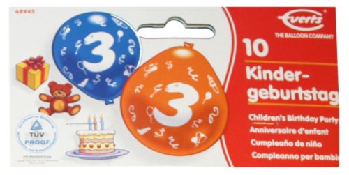 Imagen 3 de Everts 48945  - 2 x 10 globos de cumpleaños
