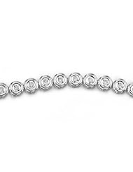 14k White Gold 0.44 Ctw Diamond Tennis Bracelet