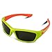 RIVBOS Rubber Kids Polarized Sunglasses With Strap Glasses Shades for Boys Girls Baby and Children Age 3-10 RBK002 (025-green)
