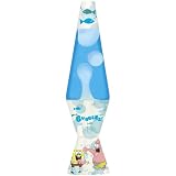 Lava Lite 2451 14.5-inch/20 oz. SpongeBob Lava Lamp, White Wax/Blue Liquid/Decal Blue Base