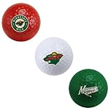 NHL Minnesota Wild 3-Ball Tri-Color Golf Ball Set