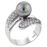 Sterling Silver Pearl Swirl Wrap Ring
