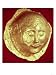 Death Mask from Grave IV of Grave Circle A, Mycenae, circa 1580-1550 BC Stretched Canvas Poster Print