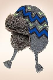 Fair Isle Faux Fur Trapper Hat