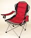 Garden Recliner Chair Quest Superlite Folding Chair with Padded Head Rest (Red/Black/Beige)
