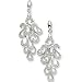Sterling Silver Fancy Cubic Zirconia Post Dangle Earrings by Cheryl M