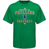 MLB Majestic Philadelphia Phillies Kelly Green St. Patrick's Day Property Of T-shirt (Large)