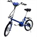 18 Sunrunner Power Assist Folding Electric Bike (Dual Mode) Color: Blue