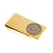 14k Gold Plate Money clip with Buffalo Nickel coin with presentation box. Made in the USA