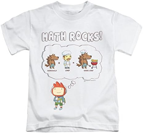 SCRIBBLENAUTS/MATH ROCKS - S/S Juvenile 18/1 - WHITE - LG (7)