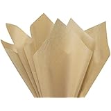 Desert Tan Khaki Bulk Tissue Paper 15" x 20" - 100 Sheets