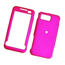 Samsung I900 Omnia Rubberized Snap On Protector Hard Case Hot Pink