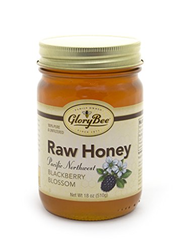 GloryBee Raw Pacific Northwest Blackberry Blossom Honey, 18 Ounce