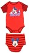 Disney Newborn Baby Mickey Mouse Creeper Diaper Cover Set