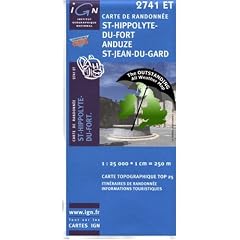 St-Hippolyte-du-Fort, Anduze, St-Jean-du-Gard ~ IGN Top 25 2741ET  (The Outstanding All Weather Map)