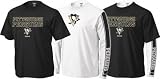 Pittsburgh Penguins Gameday Short/Long Sleeve T-Shirt Combo Pack - Large