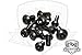 Complete Black Fairing Bolt Kit Screws Fasteners for Yamaha YZF R1 2007-2008
