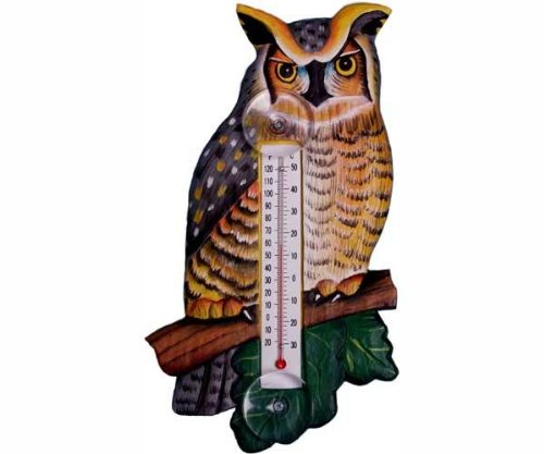 Bobbo Great Horned Owl Thermometer Small Reviews