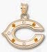 Chicago Bears C 1/2 4 -.01 Citrine 3- .01 Diamonds Charm/Pendant