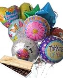 12 Mylar Balloon Bouquet with Chocolates, Thinking of You - B000MD7FVW