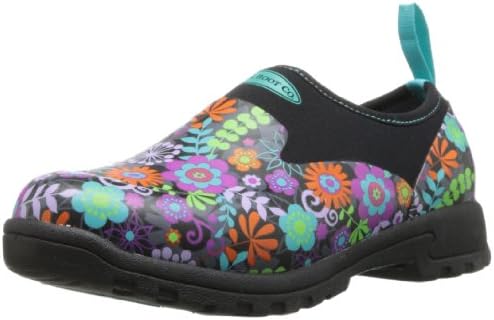 MuckBoots Women's Breezy Low Slip-On,Black/Floral,7 M US