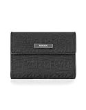 Krizia Women's Black Signature Canvas and Leather Small ID Wallet