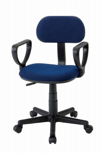 オフォスチェア(肘付きモデル) E-100XAS【SE-B】 サイズ：480×485×750～875mm カラー：ブルー(#9816120) 沖縄・北海道・離島は別途追加運賃が必要です。 