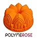 Polymerose Silicone BUNDT Fluted Pan or tube pan Mold 8 Cups, 8.5